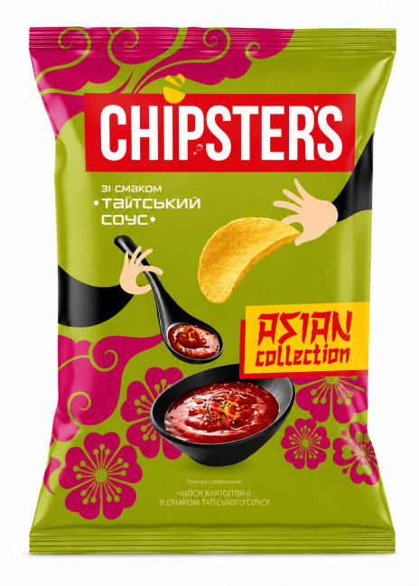 деталь Чипсы со вкусом Тайского соуса 100г Chipsters