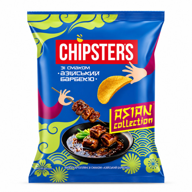 деталь Чипсы со вкусом Азиатский барбекю 100г Chipsters