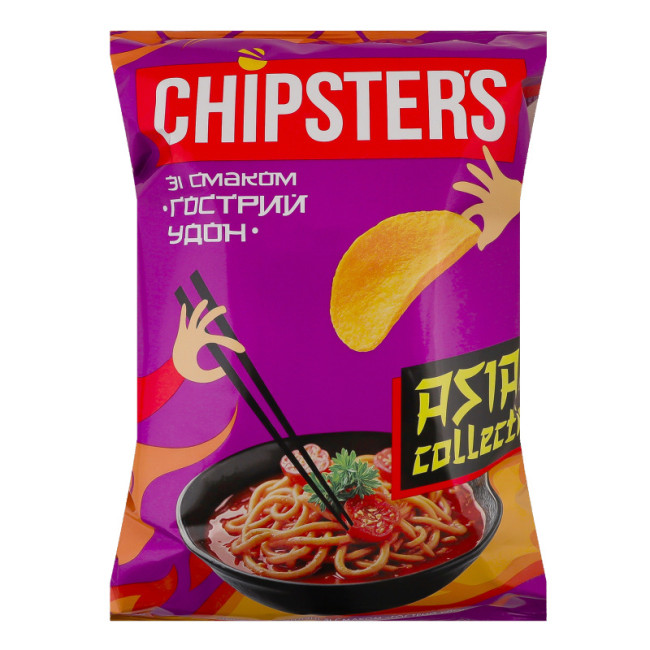 деталь Чипсы со вкусом Острый удон 100г CHIPSTERS