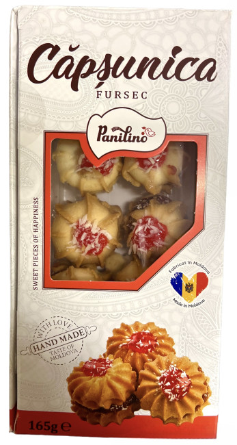 деталь Печенье клубничное 165г Panilino