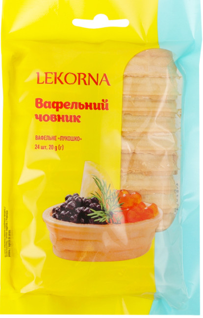 деталь Тарталетки вафельные Лодочки 20г LEKORNA