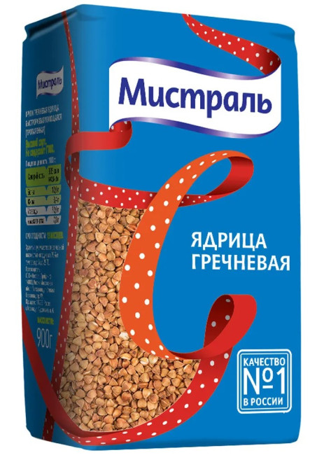 деталь Крупа гречневая 900г Мистраль