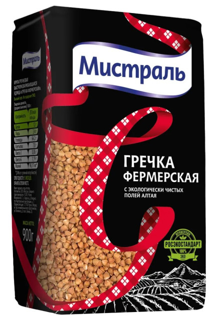 деталь Гречка Фермерская 900г Мистраль