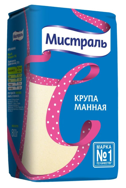 деталь Крупа манная 800г Мистраль