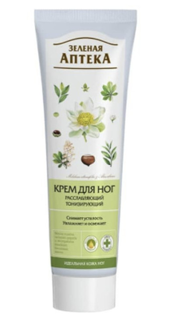 деталь Расслабляющий и тонизирующий крем для ног 100 мл Green Pharmacy