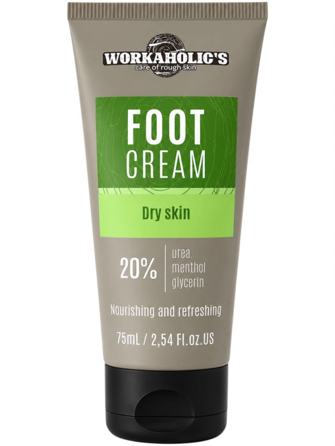 деталь Krém na nohy pro suchou pokožku s 20% ureou 75ml Workaholic