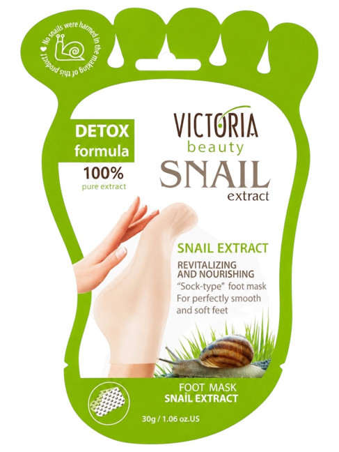 деталь Maska-ponožky ??na nohy se šnečím mucinem 30g Victoria Beauty