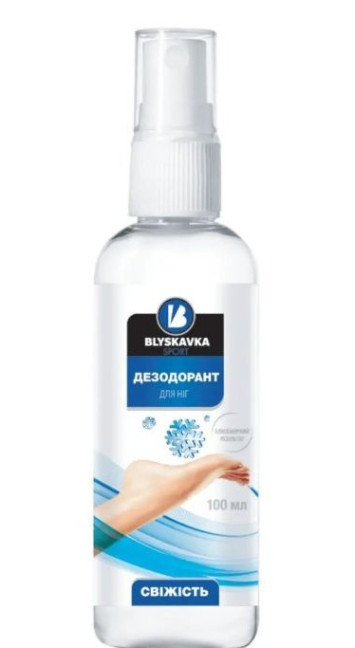 деталь Дезодорант для ног и обуви Антибактериальная защита 100 мл BLYSKAVKA