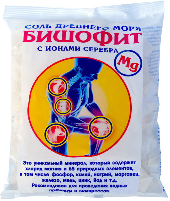 деталь Бишофит сухой с ионами серебра 500г