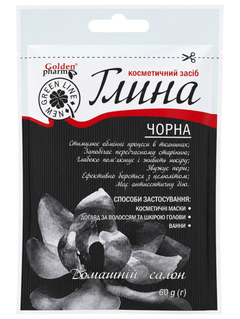 деталь Чёрная глина 60г Golden Pharm