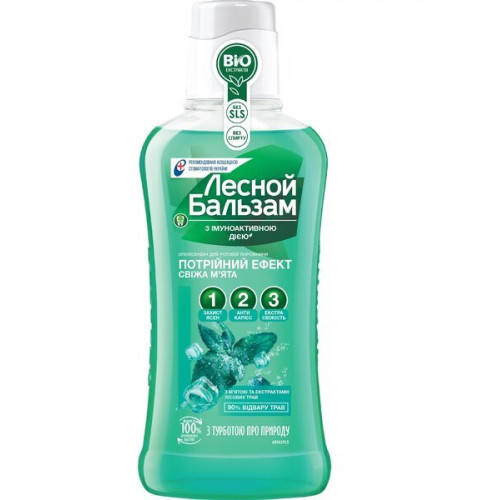 деталь Ополаскиватель для рта с мятой и экстрактами лесных трав 250мл Лесной Бальзам