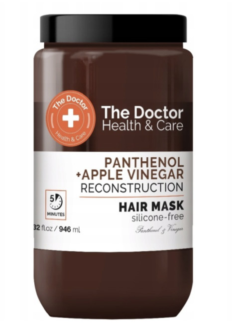 деталь Маска для волос ПАНТЕНОЛ+ЯБЛОЧНЫЙ УКСУС 946 мл  The Doctor 