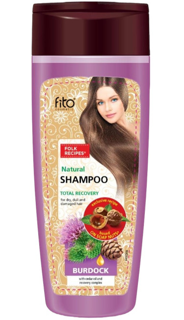 деталь Шампунь для волос репейный с кедровым маслом 270г Fito Cosmetic  