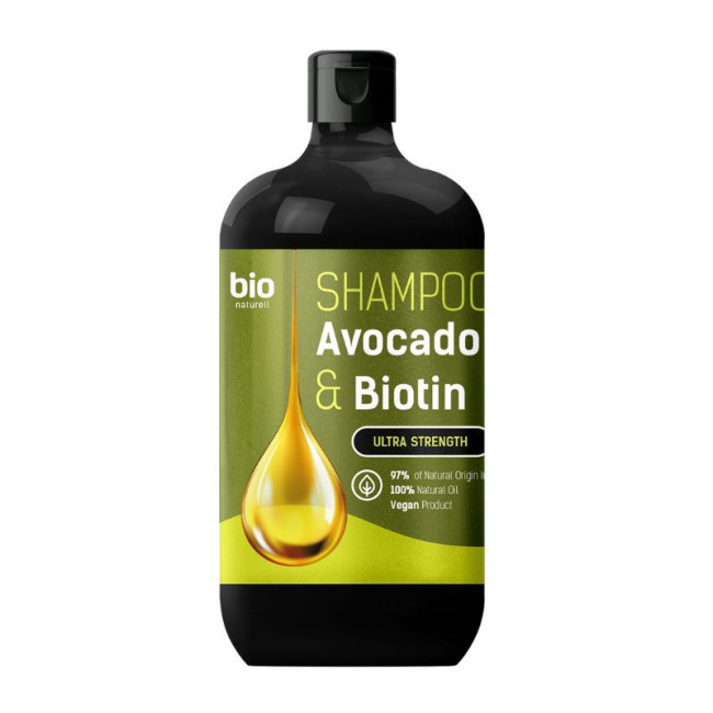 деталь Шампунь для всех типов волос Avocado Oil + Biotin 946мл Bio Naturell