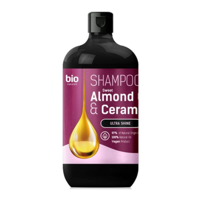 деталь Шампунь для всех типов волос Almond Oil + Ceramides  946мл Bio Naturell