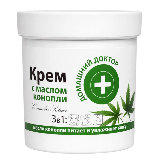деталь Крем для тела и лица с конопляным маслом 3в1 250мл D.D.