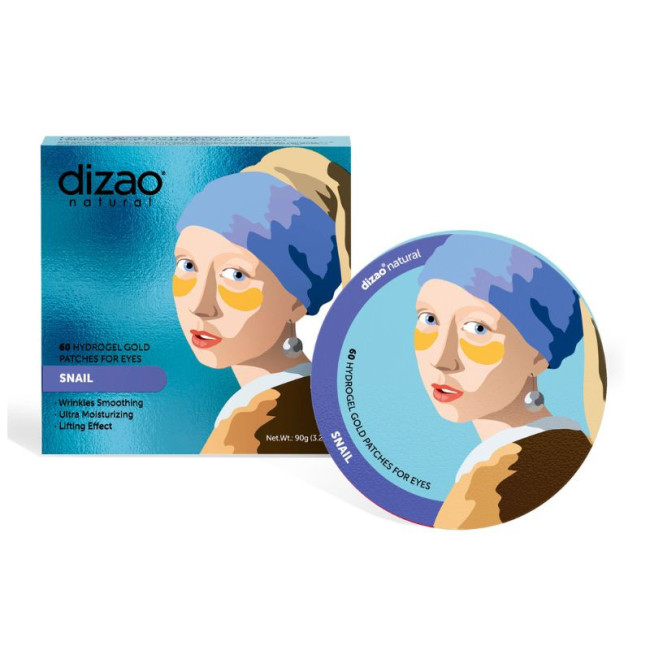 деталь Гидрогелевые подушечки для глаз DIZAO Hydrogel Gold Snail 60 шт 90г