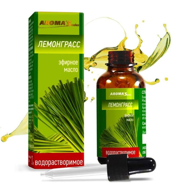 деталь Эфирное масло лемонграсса 30мл AromaSaules