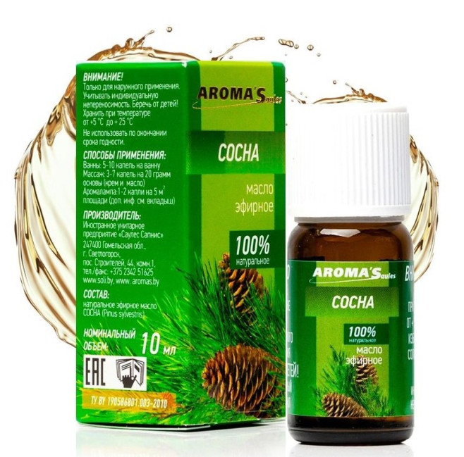 деталь Эфирное масло Сосны 10мл Aroma Saules