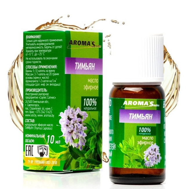 деталь Эфирное масло Тимьяна 10мл Aroma Saules