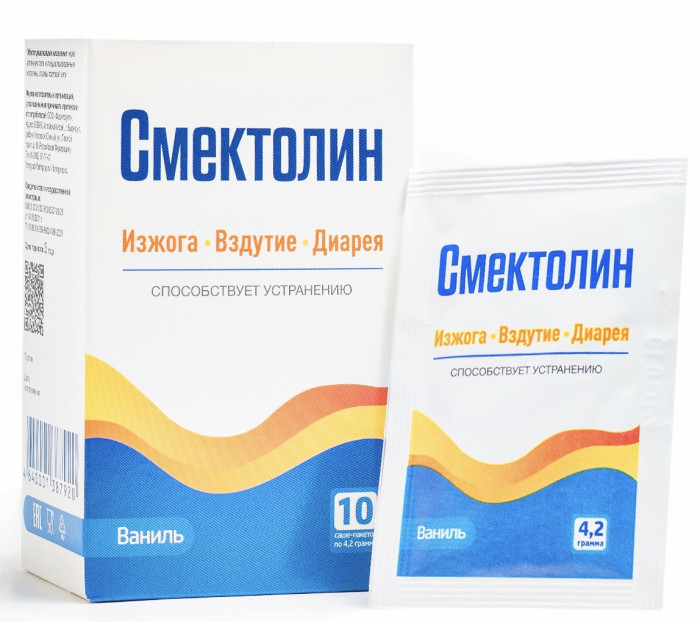 деталь Смектолин 10 пакетиков 42г ФармГрупп