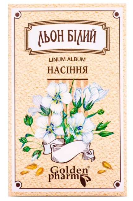 деталь Семена белого льна 100г Golden farm