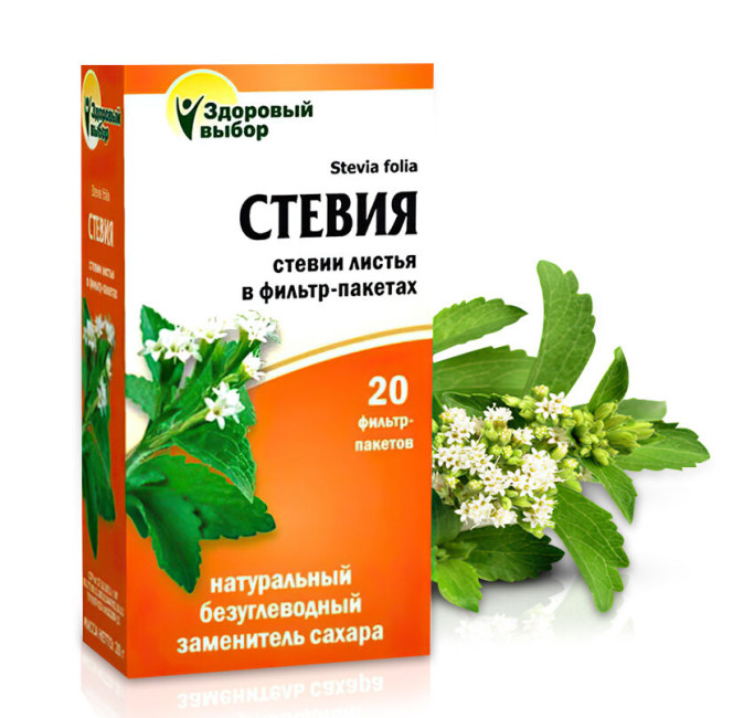 деталь Стевия Fitera 20 × 1 г Здоровый выбор