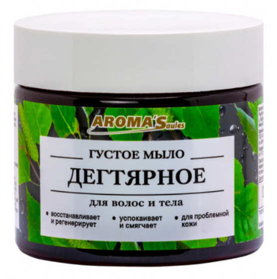 деталь Мыло густое Дегтярное 250мл Aroma Saules