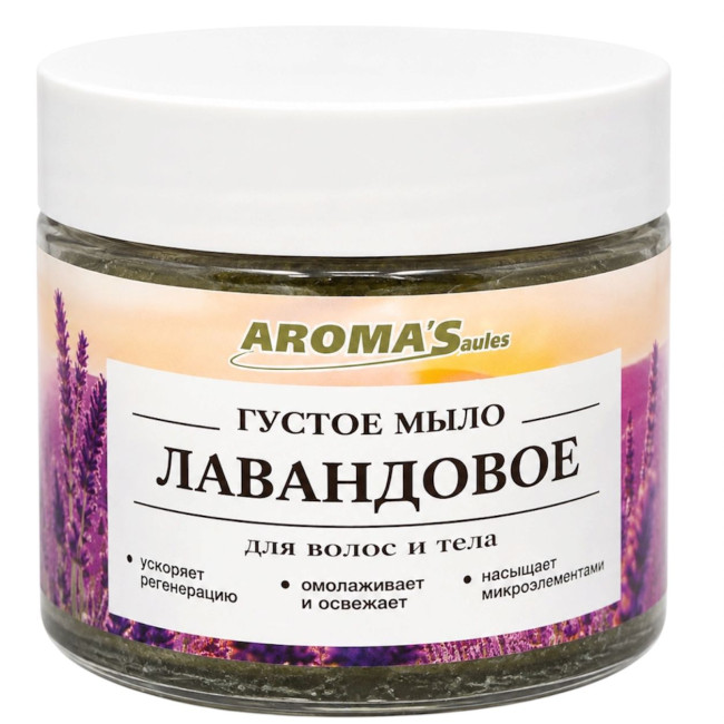 деталь Густое мыло для волос и тела Лавандовое 250мл AromaSaules