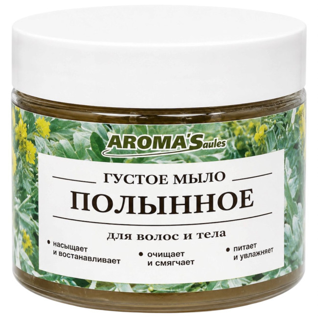 деталь Густое мыло для волос и тела Полынь 250мл AromaSaules