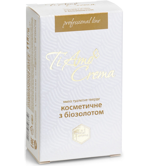 деталь Твердое мыло с биозолотом 115 г Ti Amo Crema
