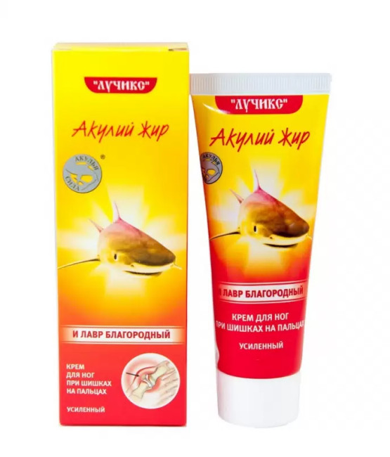 деталь Крем для ног с акульим жиром 75мл