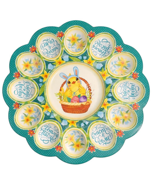 деталь Подставка для пасхальных яиц 30см 12шт