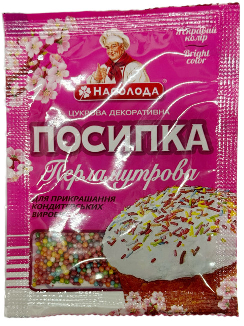деталь Кондитерская посыпка, горошок 15г Насолода
