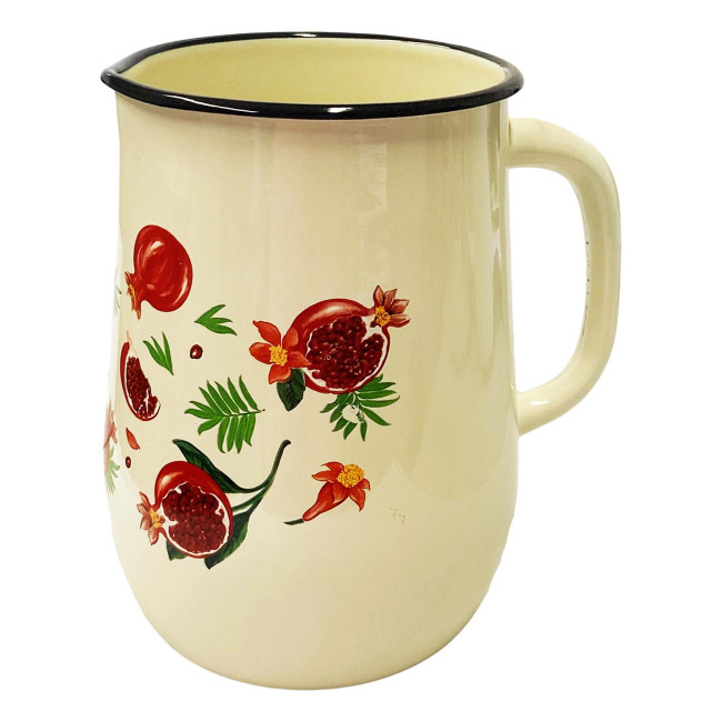 деталь Эмалированный кувшин бежевый 2,5Л Гранат