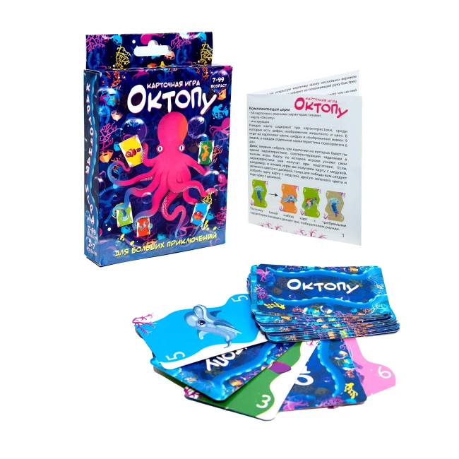 деталь Настольная игра «Октопу» (от 7 лет) 
