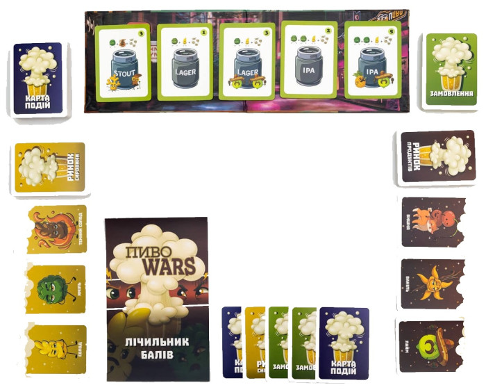 деталь Настольная игра «ПивоWars» (с 18 лет) укр