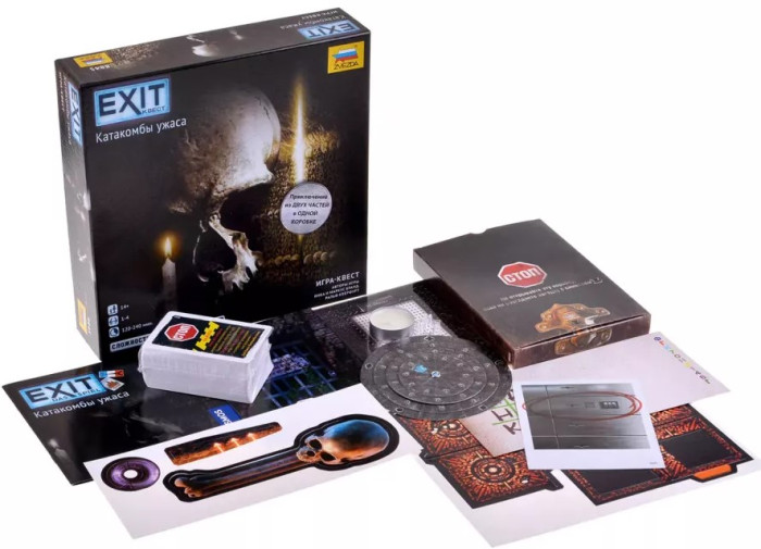 деталь Настольная игра «Exit Квест. Катакомбы ужаса» (с 14 лет)