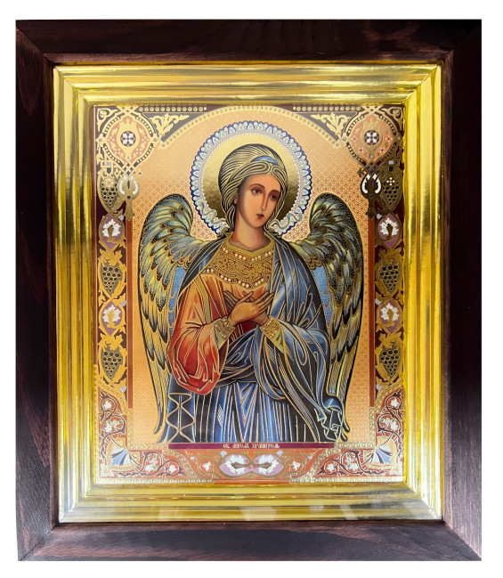 деталь Большая деревянная икона 17х20см Ангел