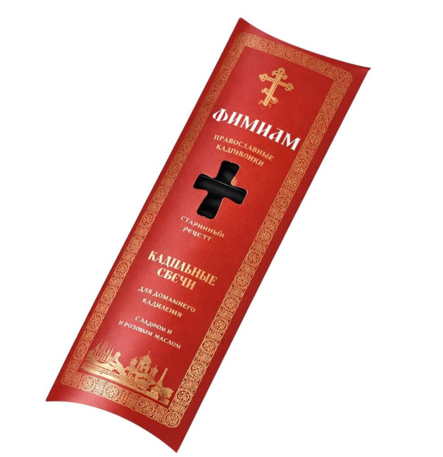 деталь Набор кадильных свечей с ладаном и розовым маслом 21×4 см Фимиам