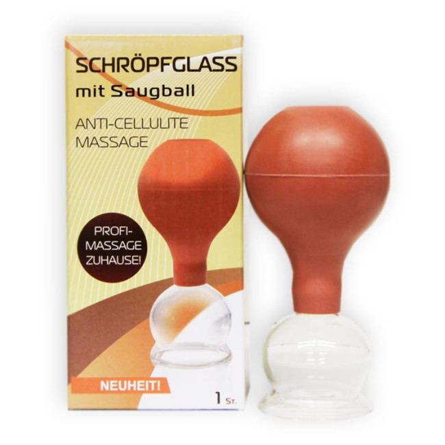 деталь Стеклянная банка с резиновой грушей 5см 