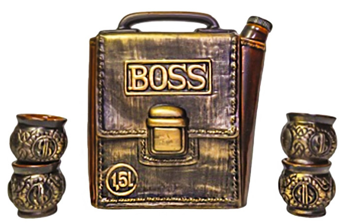 деталь Бутыль Boss 0,7л + 4 шотов керамика