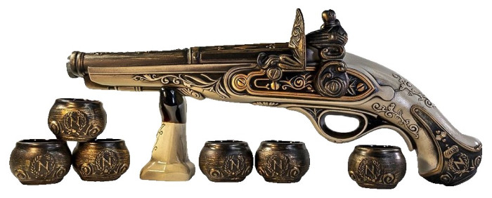 деталь Бутыль Мушкета + 6 шотов керамика