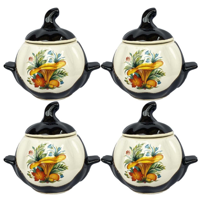 деталь Керамический горшок Грибы Лисички 0,75 л