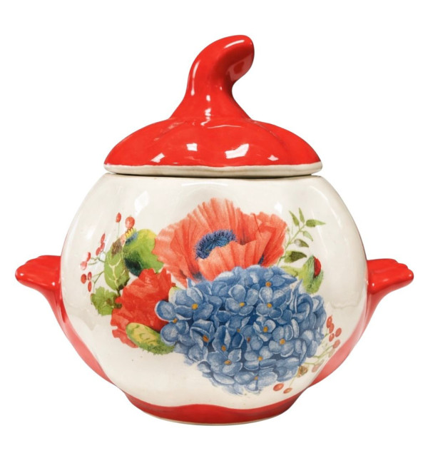 деталь Керамический горшок Мак и сирень 0,75 л