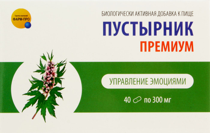 деталь Пустырник Премиум 40таб 12г Фарм-Про