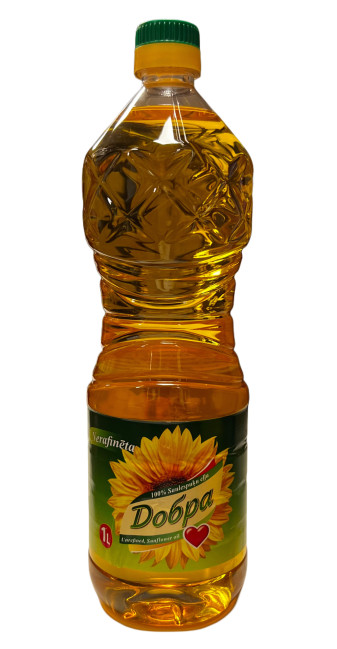 деталь Масло подсолнечное нерафинированное 1л Добра