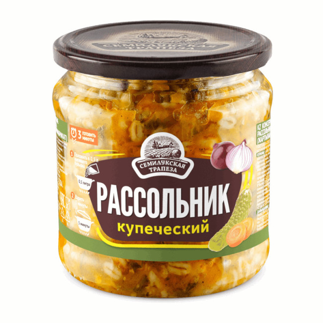 деталь Суп «Купеческий рассольник» 460 г Семилукская Трапеза