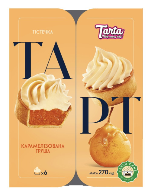 деталь Пирожные Тарт Карамелизированная Груша 270г TARTA