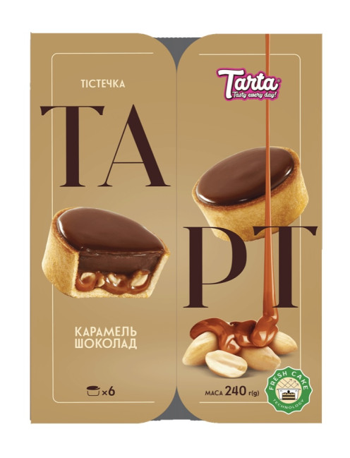 деталь Пирожные Тарт Карамель Шоколад 240г TARTA